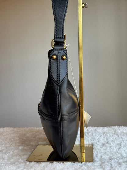 GUCCI Reins Hobo Leather Black