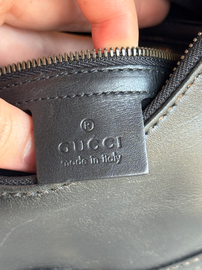 GUCCI Reins Hobo Leather Black