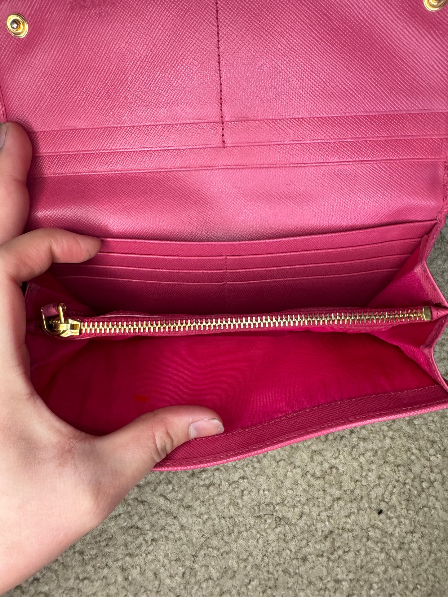 Prada Pink SaffiAno Wallet