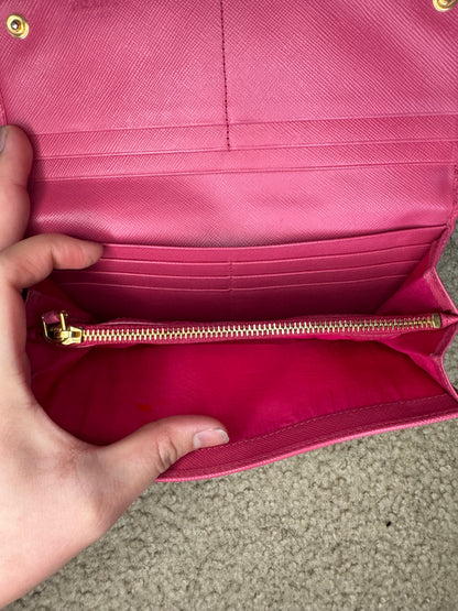Prada Pink SaffiAno Wallet