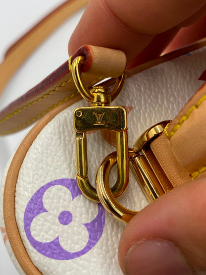 Louis Vuitton x Takashi Murakami Multicolor Monogram Vanity Chain pouch