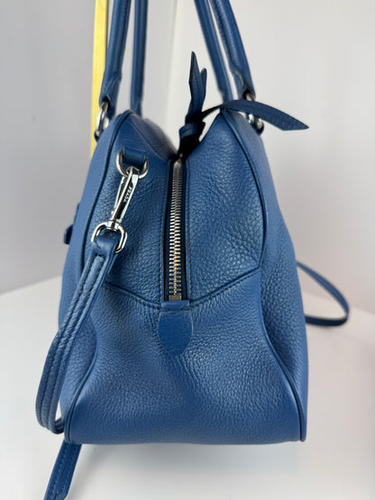 Prada Vitello Phenix Bowling Bag Talco