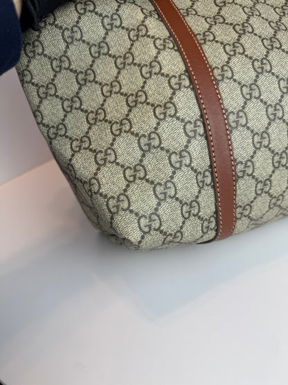 Gucci shopping tote GG Supreme coated canvas brown