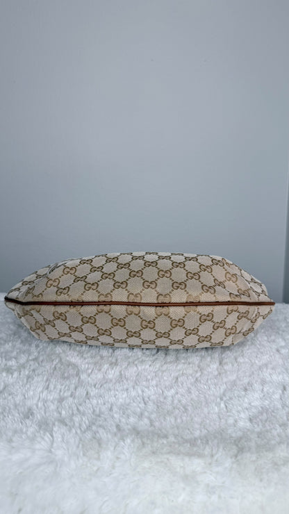 GUCCI Halfmoon GG Canvas Medium