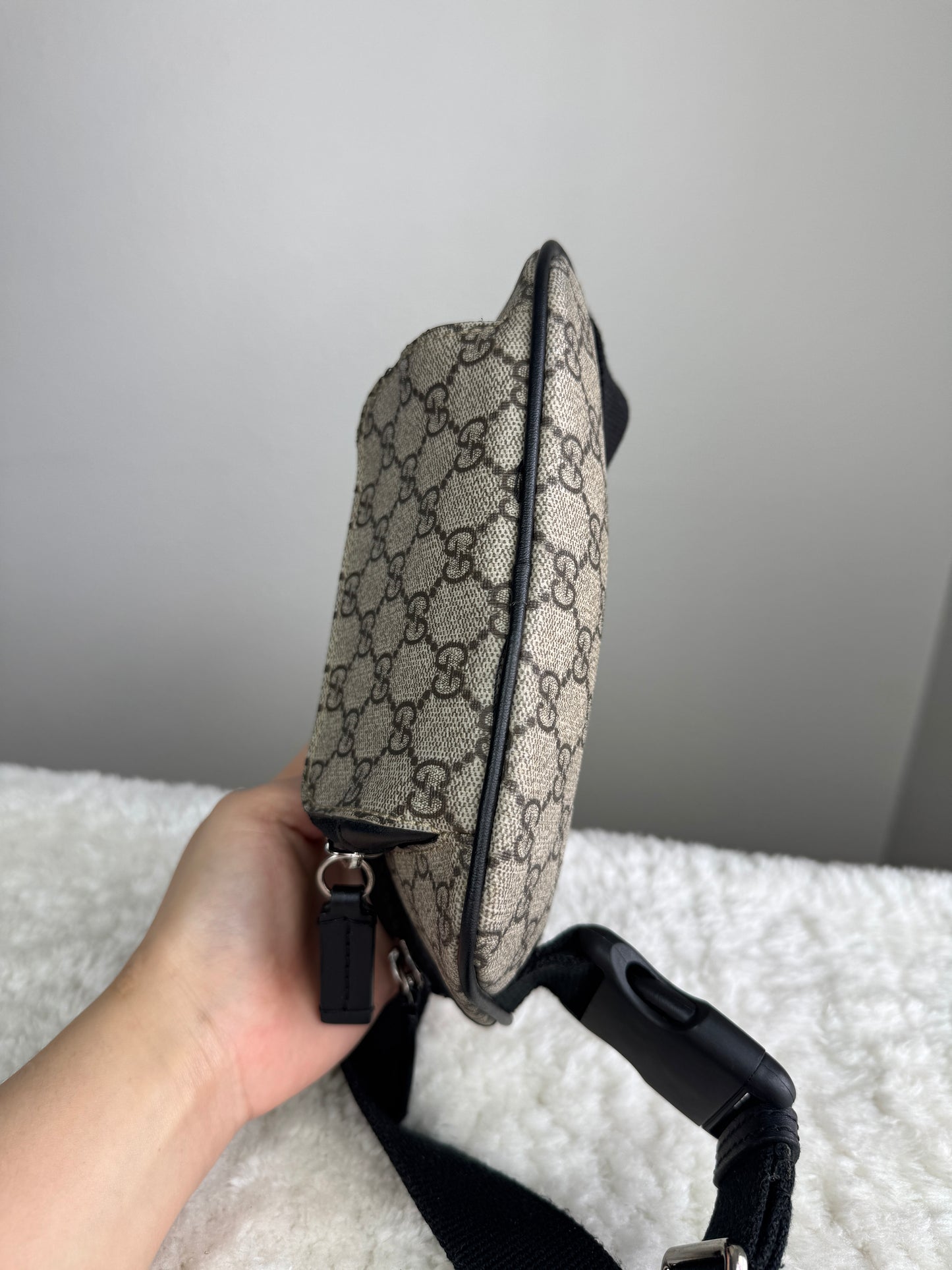 GUCCI Eden Waist Bag GG Coated Canvas Medium