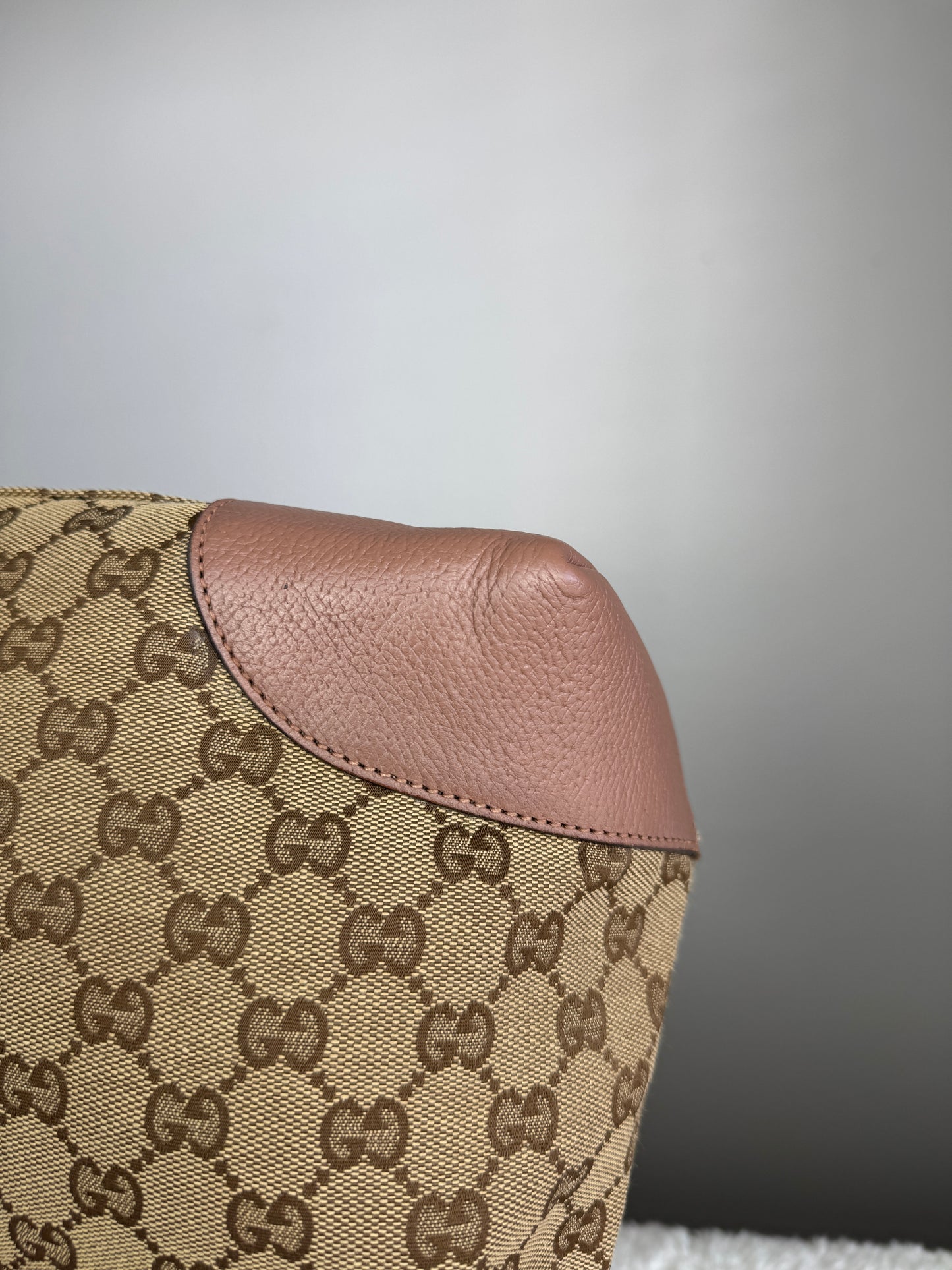GUCCI Bree Top Handle GG Canvas Pink