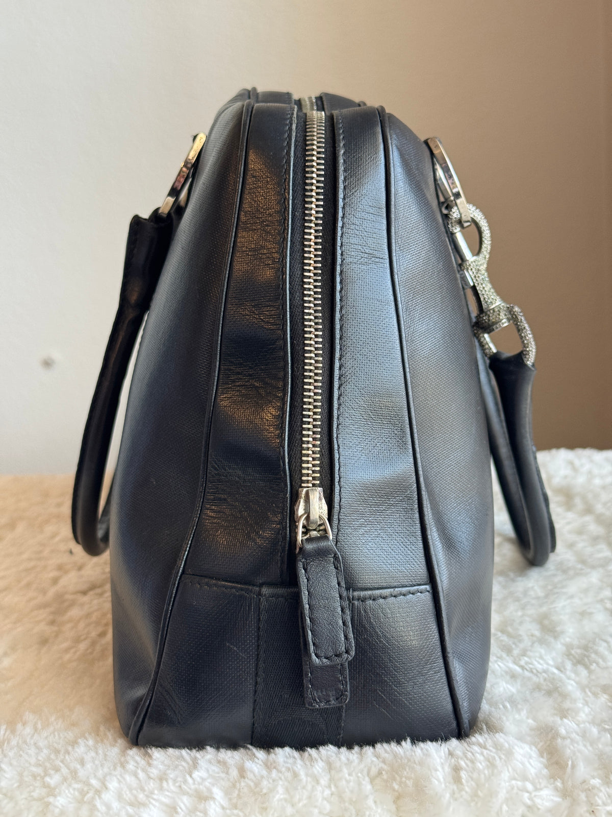 Christian Dior Bowling Leather Black