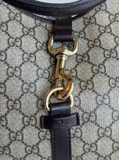 GUCCI GG Supreme Bardot Medium Coated Canvas