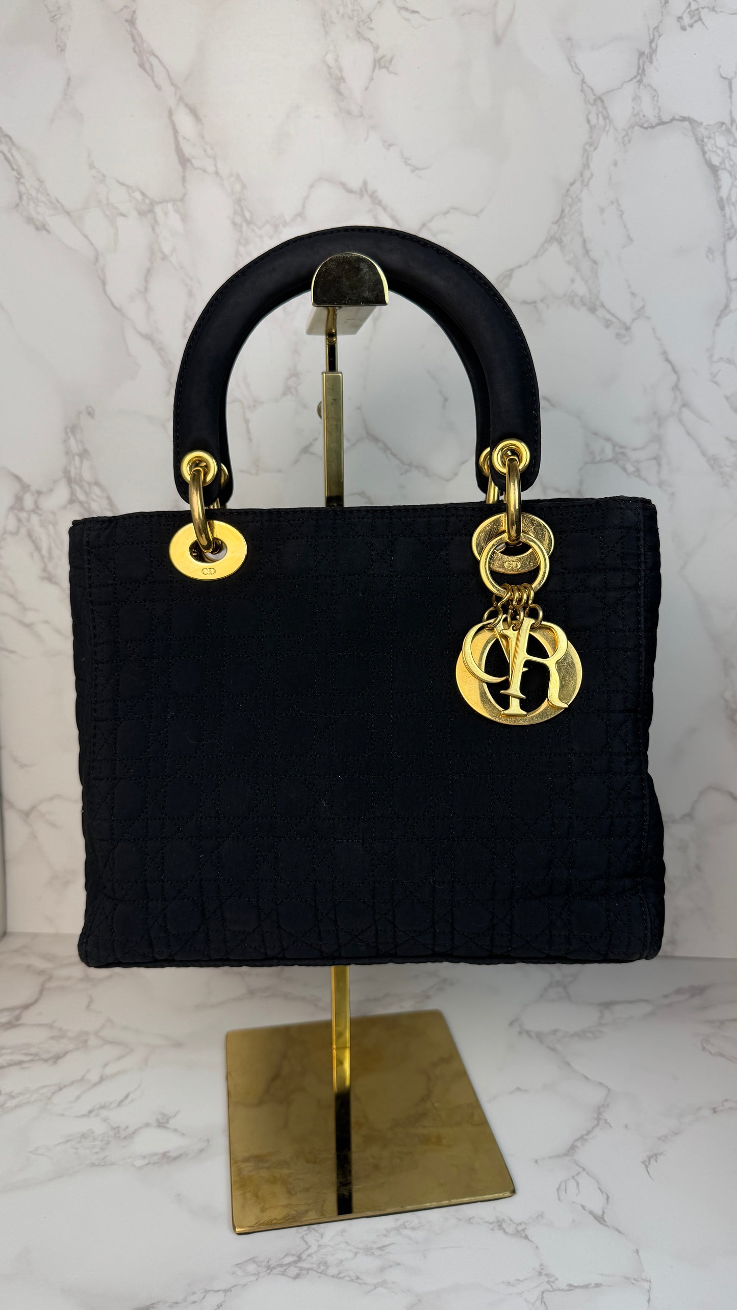 Christian Dior Lady Dior Quilted Tote Bag (Vintage)