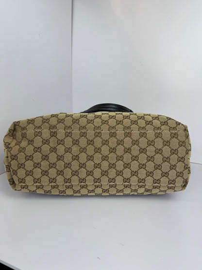Gucci Web Stripe Diaper Tote GG Canvas
