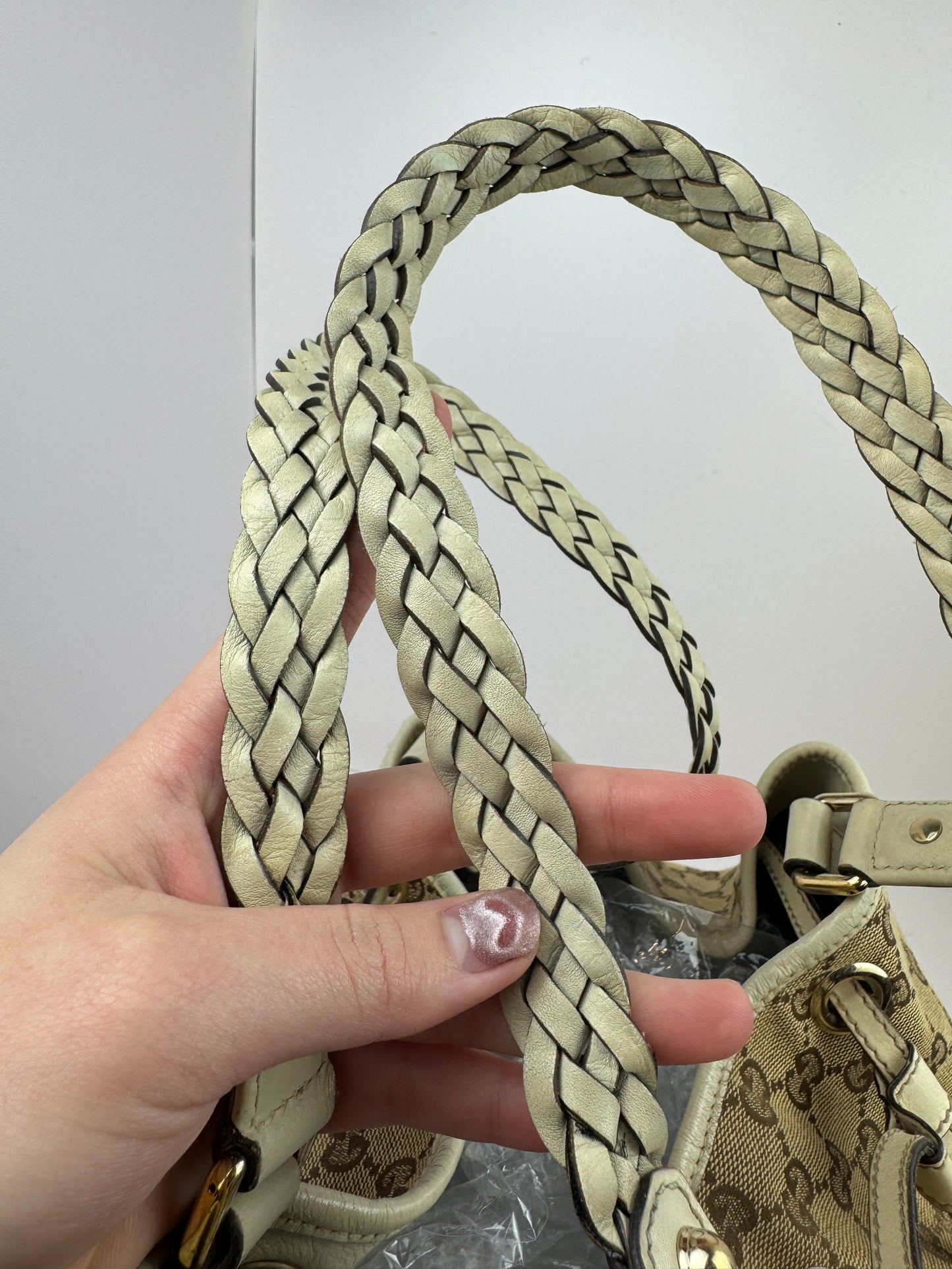 Gucci Peggy Tote GG Canvas Large Cream