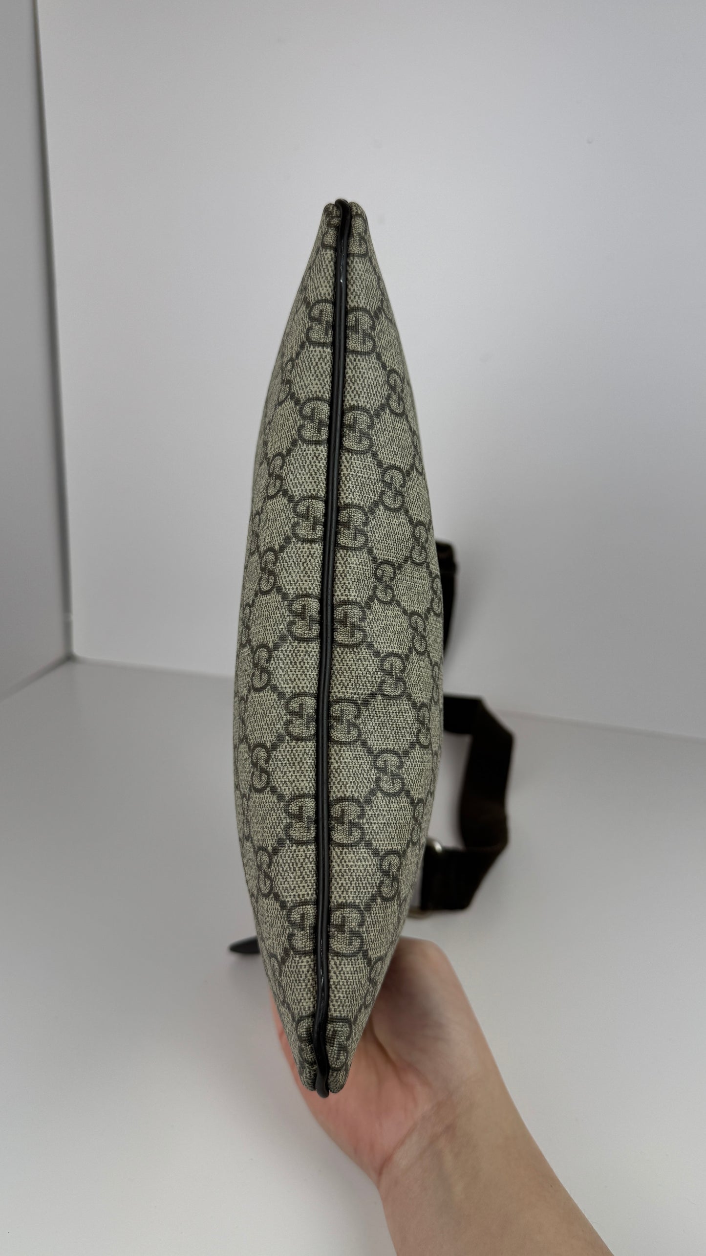 Gucci Flat Messenger GG Coated Canvas Medium