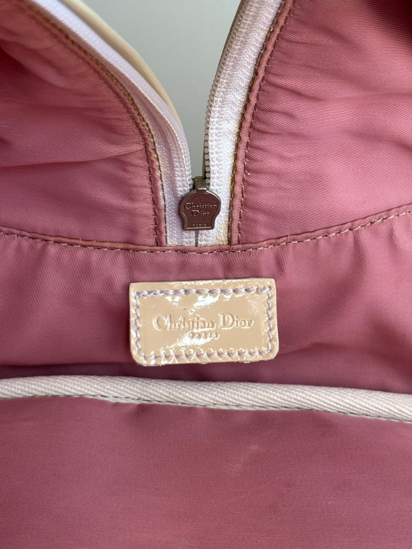 CHRISTIAN DIOR Bowler Monogram pink