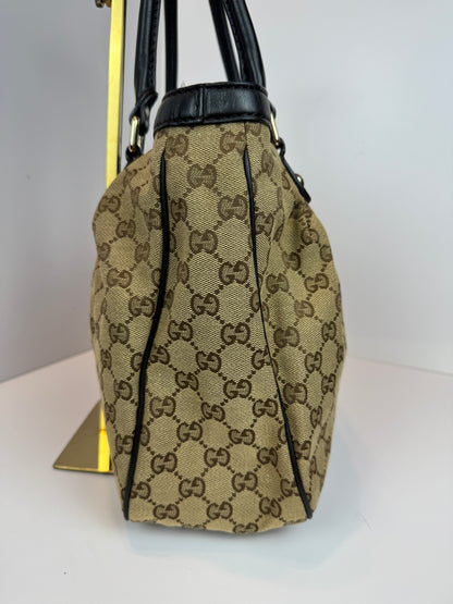 GUCCI Sukey Tote GG Canvas Brown