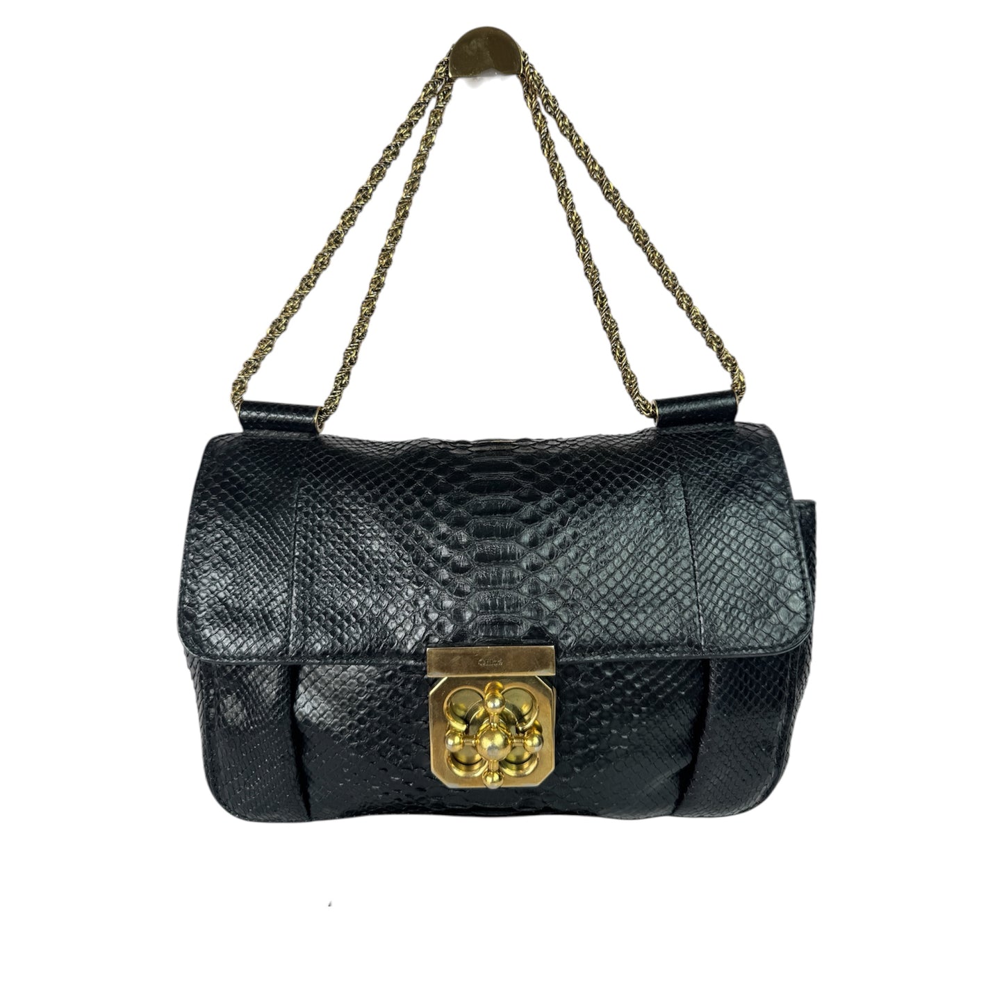 CHLOE Elsie Python Medium Shoulder Bag