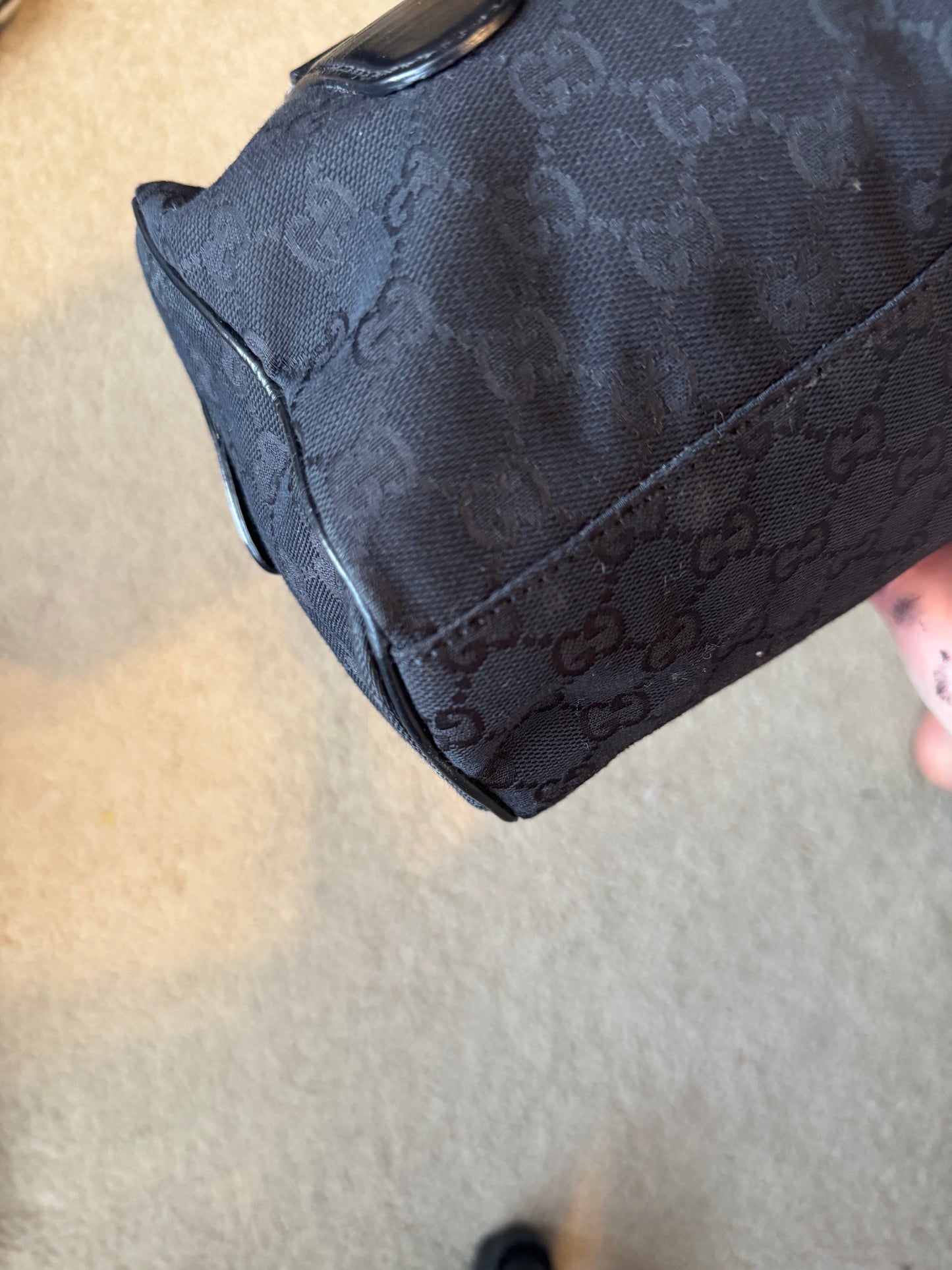 Gucci boston GG canvas Black