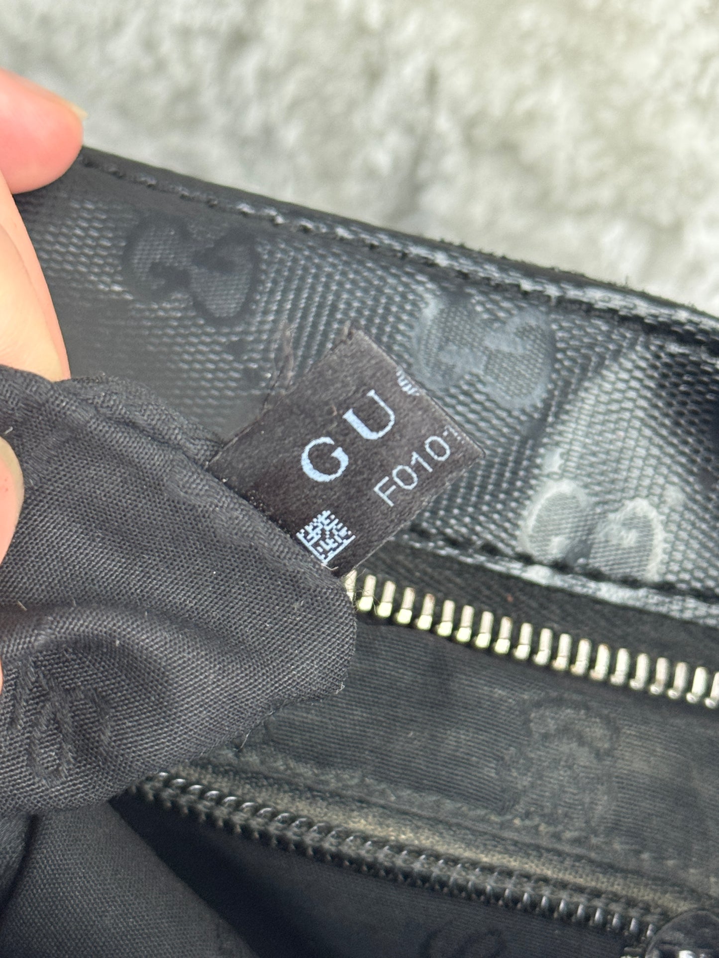 GUCCI Web Flat 500 Messenger GG Imprime Medium Black