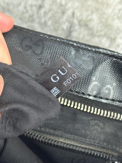 GUCCI Web Flat 500 Messenger GG Imprime Medium Black