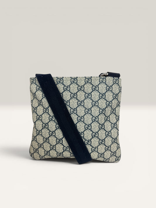 GU13👜 Gucci Mini GG Supreme Crossbody Navy