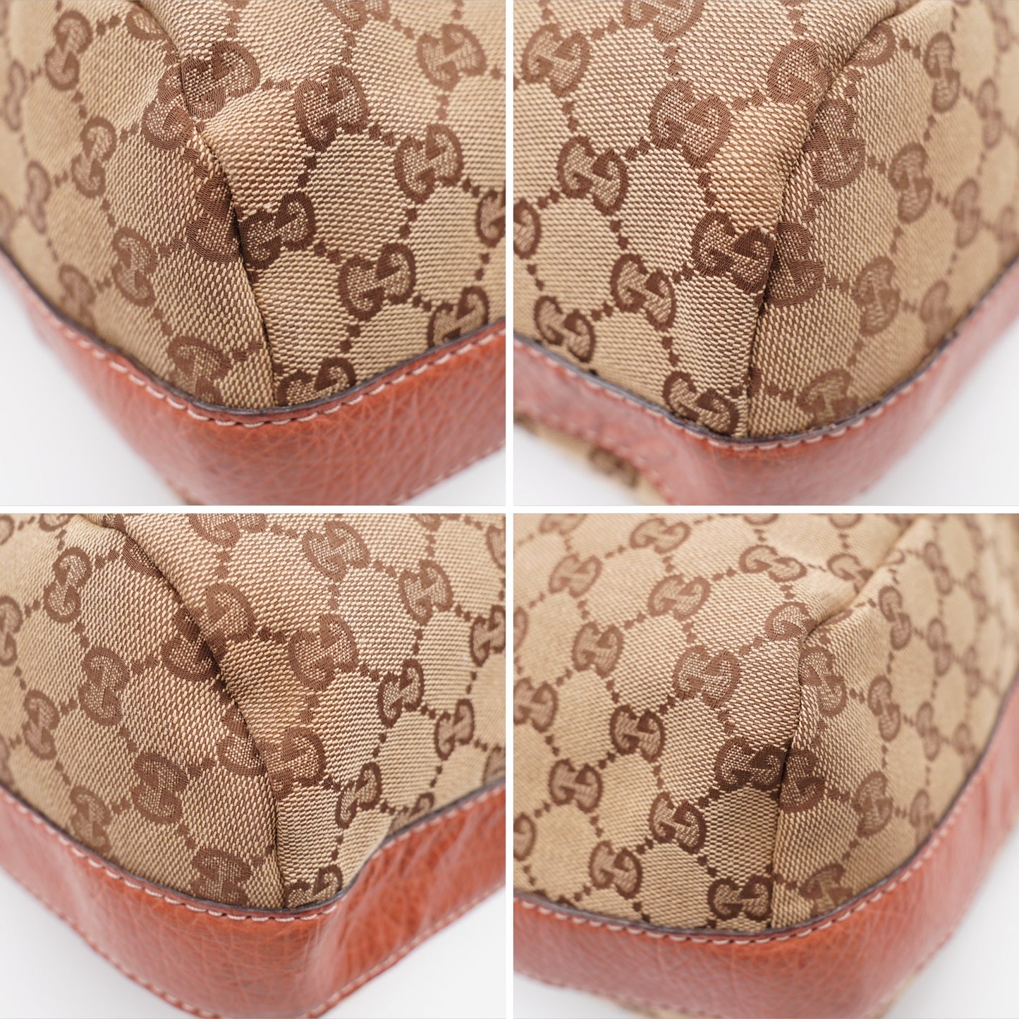Gucci Bamboo Bar Shoulder Bag GG Canvas