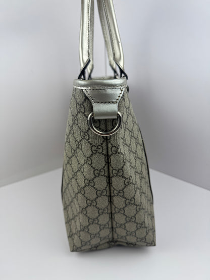 Gucci shopping Coated Canvas Grey