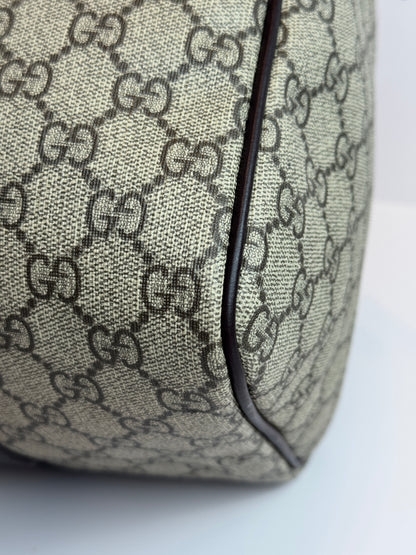 GUCCI Joy Boston GG Coated Canvas Brown