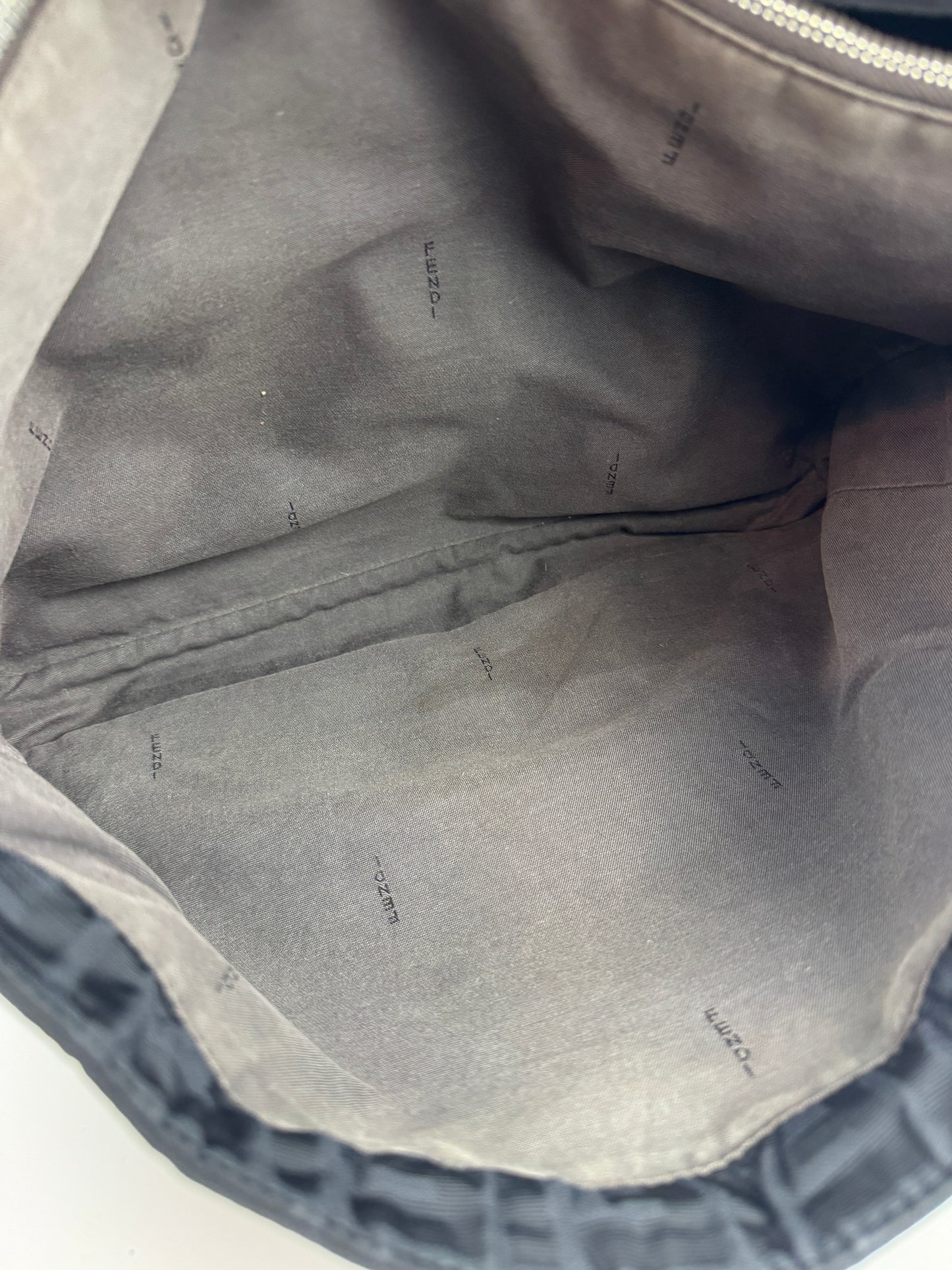 Fendi Zucca Flap Messenger Black