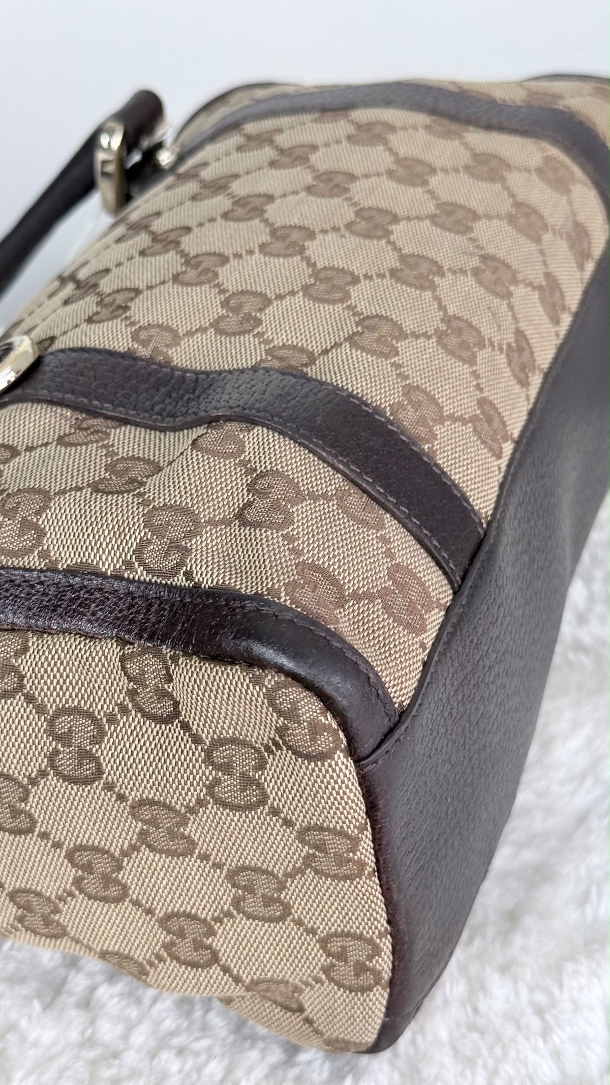 GUCCI Abbey Small Boston Dark Brown