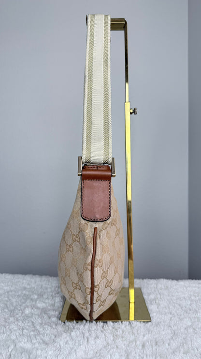 GUCCI Halfmoon GG Canvas Medium