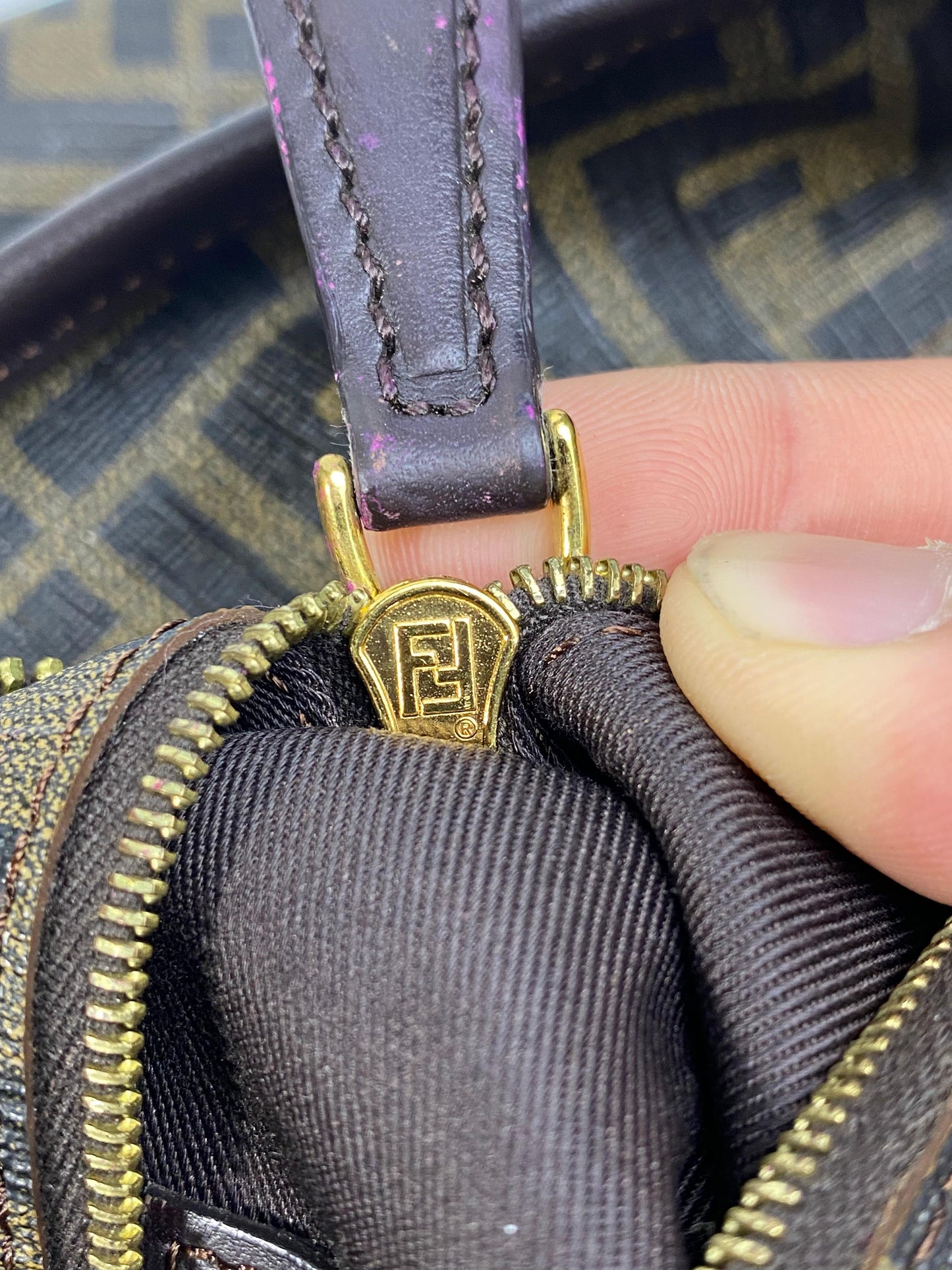 Fendi Roll Tote Zucca Coated Canvas Medium