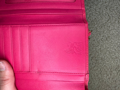 Mcm Wallet Trifold Pink