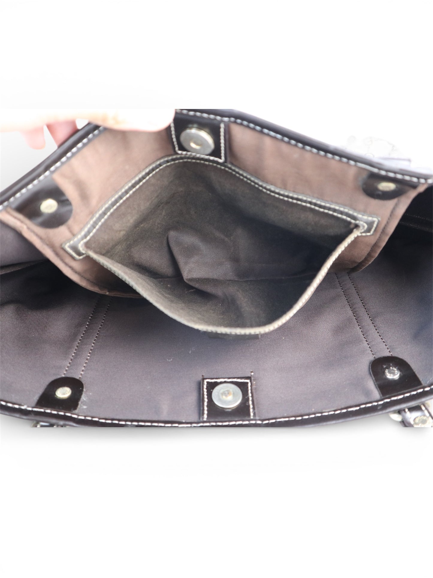 Gucci Joy Tote GG Coated Canvas Dark Brown