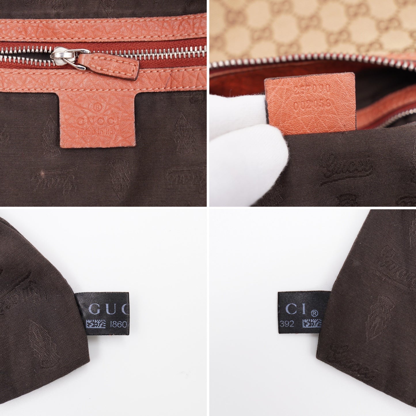 Gucci Bamboo Bar Shoulder Bag GG Canvas