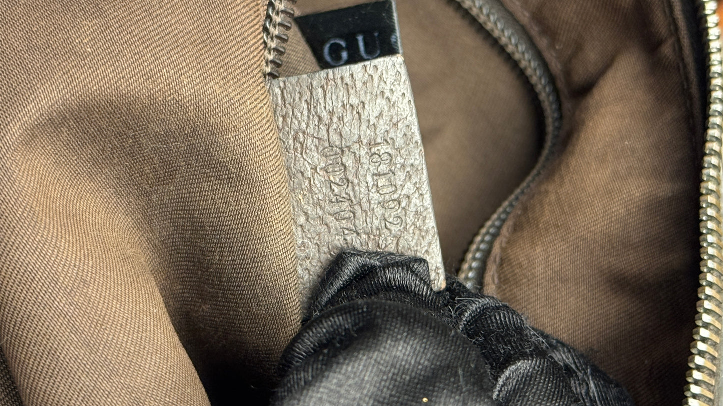 Gucci Half-Moon Wen Strap hobo brown