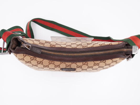 Gucci Web Halfmoon GG Canvas