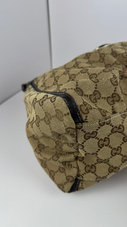 Gucci D-Ring Hobo GG Canvas