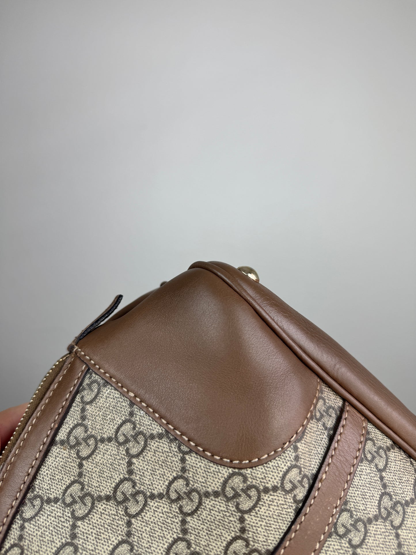 GUCCI Nice Dome GG Supreme Coated canvas Brown