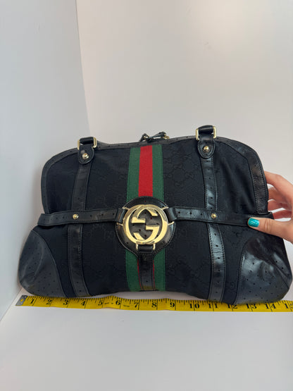 Gucci Web Stripe Interlocking logo GG Canvas