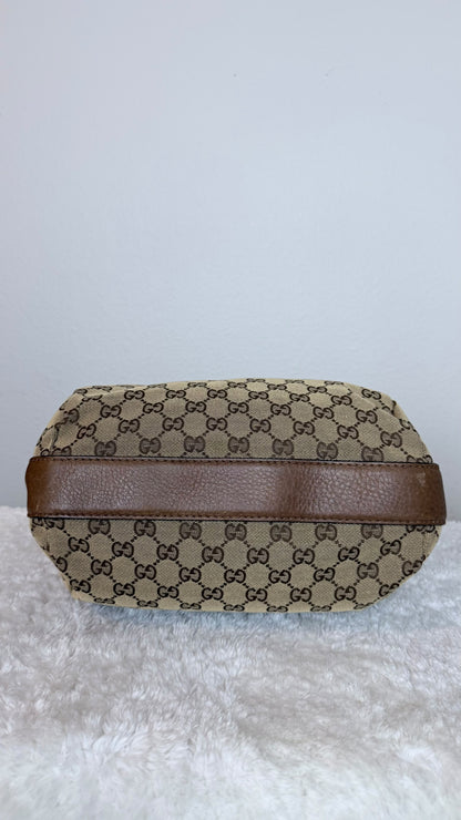 Gucci Hobo GG Canvas shoulder brown