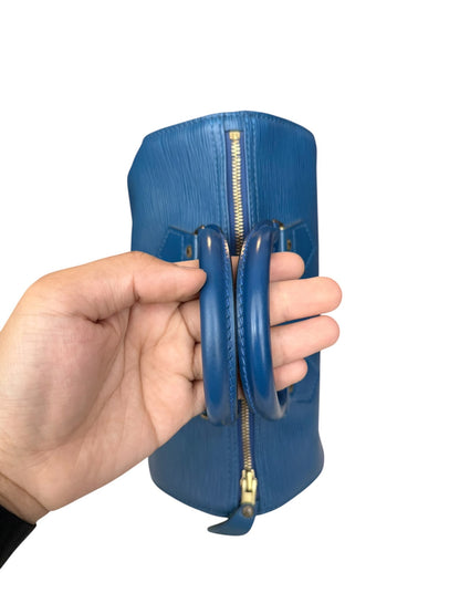 LV07👜 Louis vuitton Speedy 25 Epi Blue (VI1924)