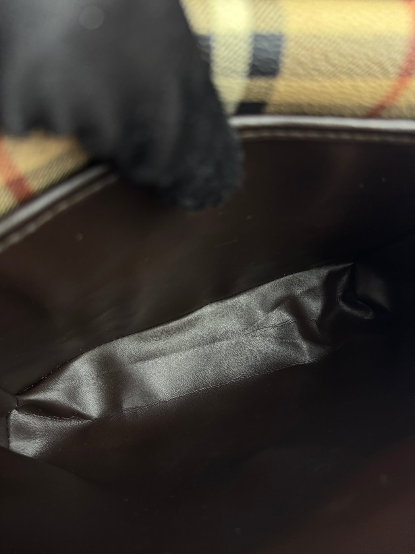 BURBERRY Haymark Check Messenger bag