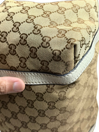 Gucci web New Ladies Hobo or tote GG Canvas white