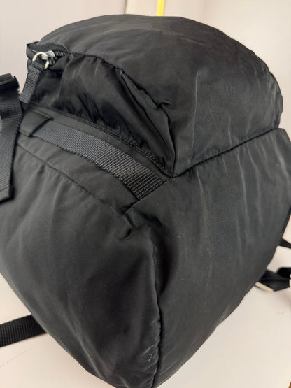 PRADA Tessuto Nylon Montagna Double Buckle Backpack Black