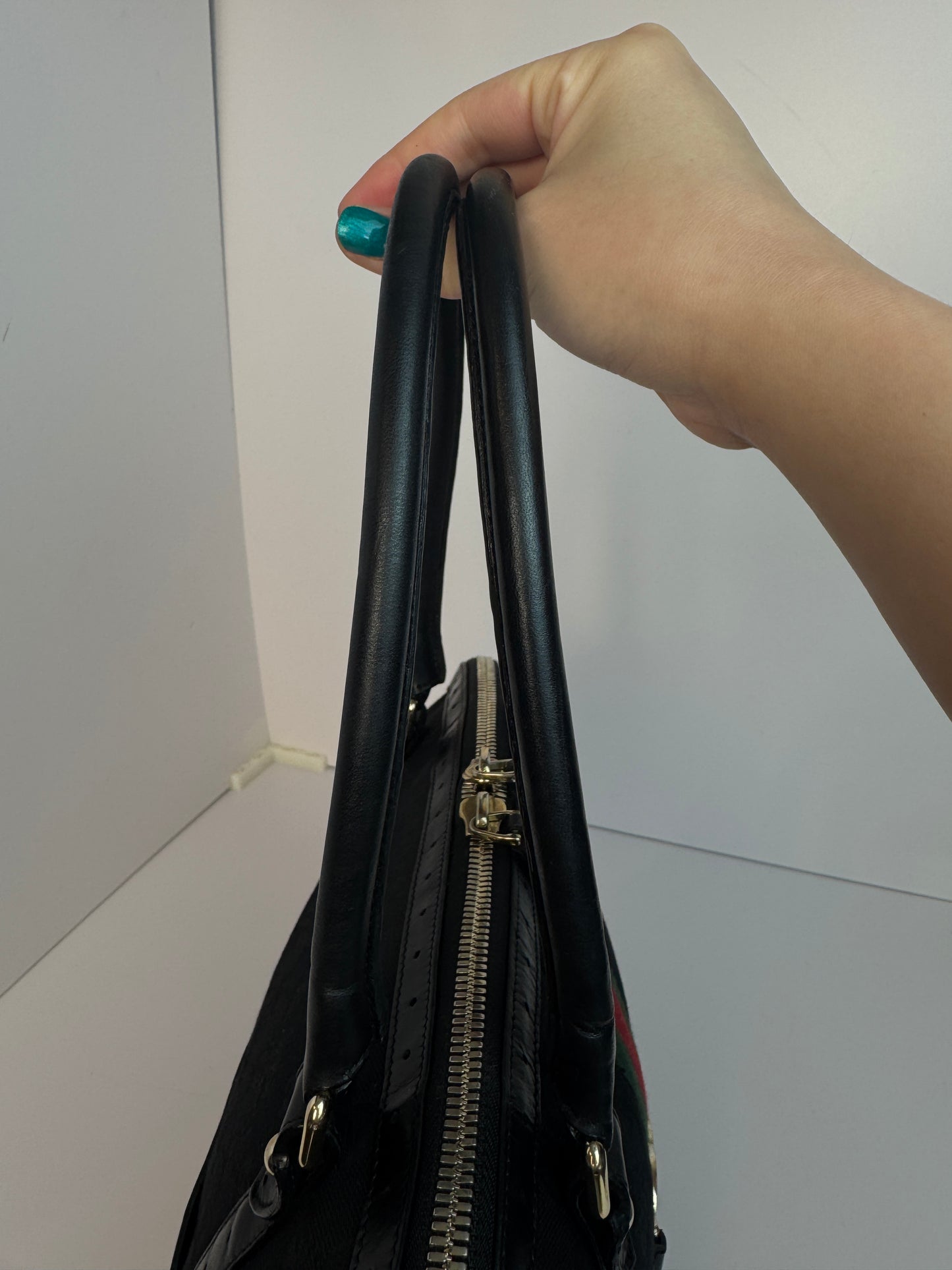 Gucci Web Stripe Interlocking logo GG Canvas