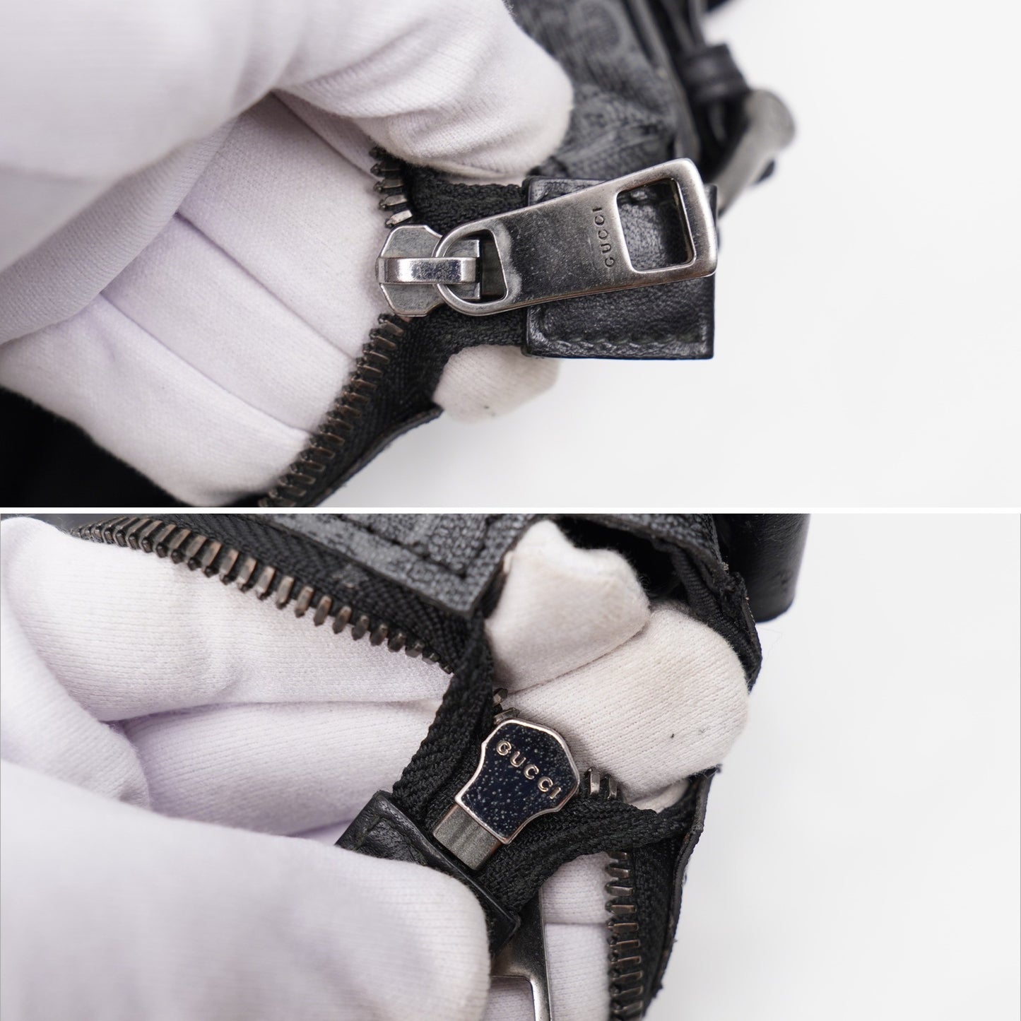 Gucci Front zip messenger Black