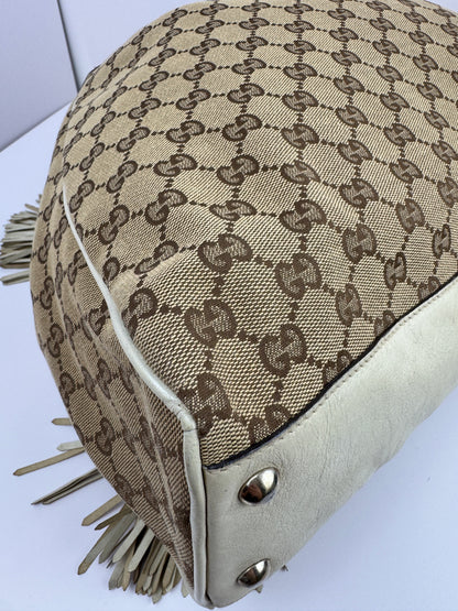 Gucci Peggy Tote GG Canvas Large Cream