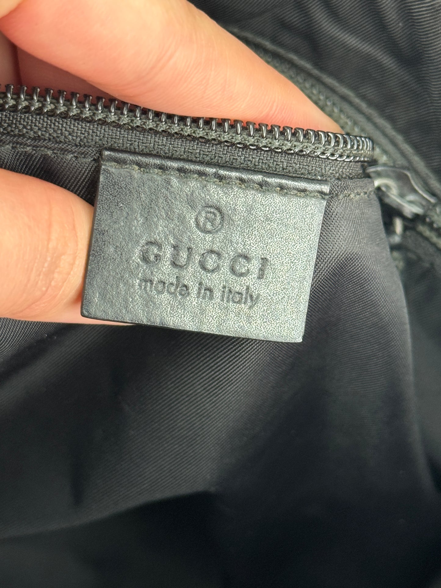 GUCCI Web Messenger Bag GG Coated Canvas Large