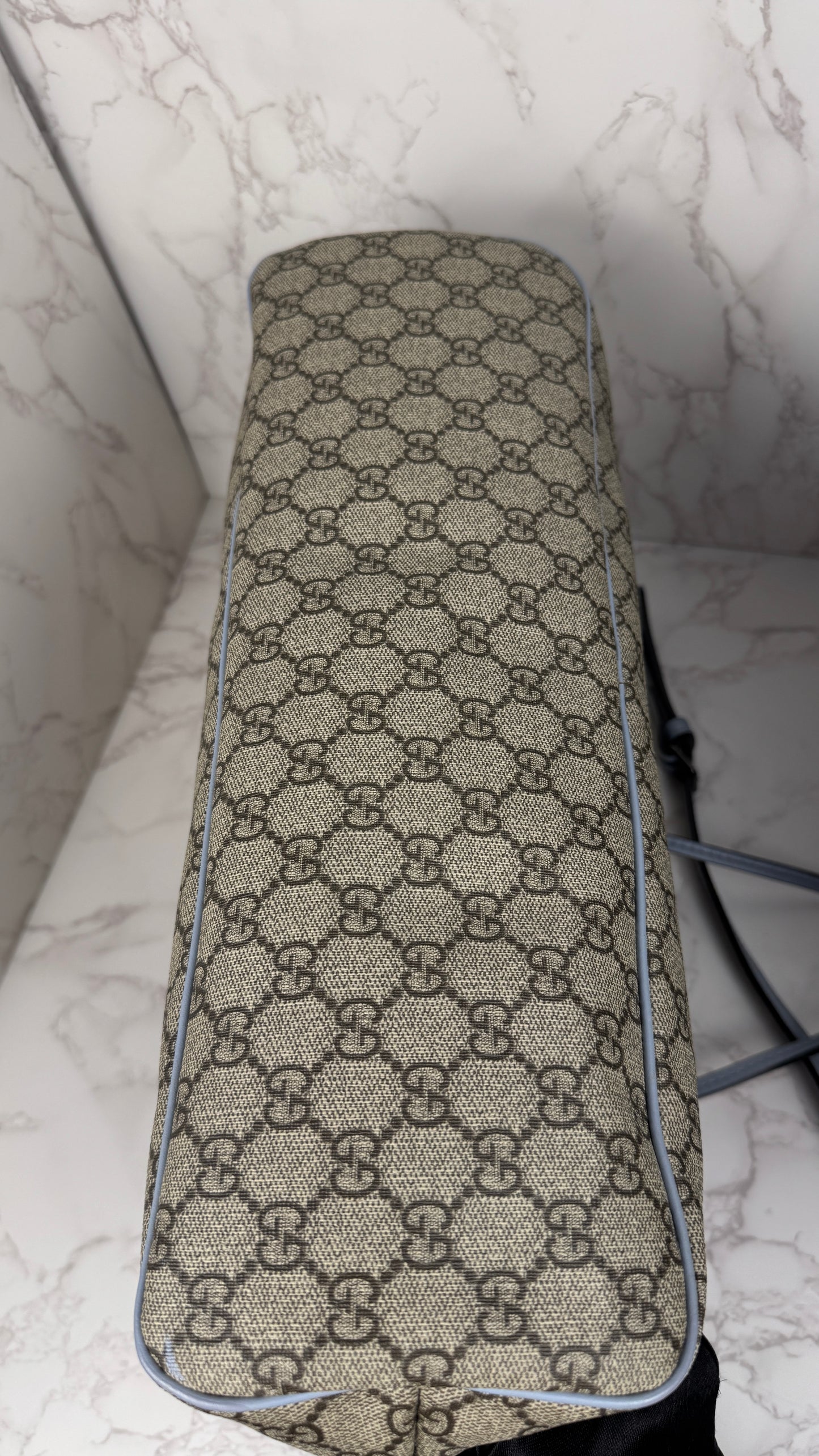 Gucci Tote With Strap GG Canvas light Blue