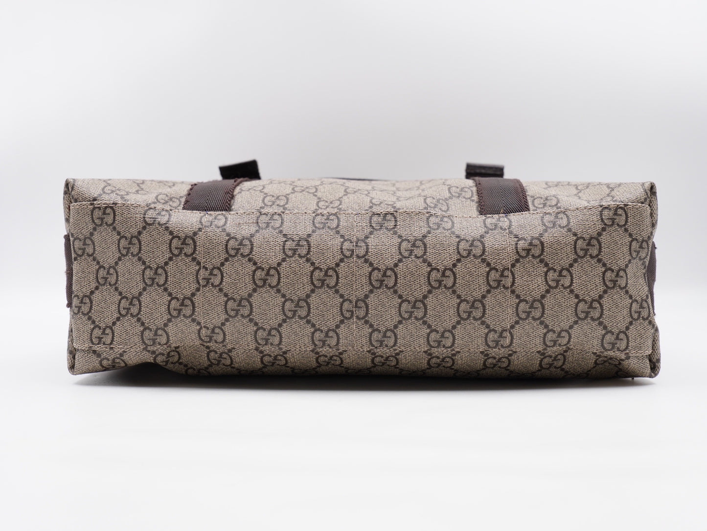 Gucci Double Buckle Messenger Bag GG Coated Canvas