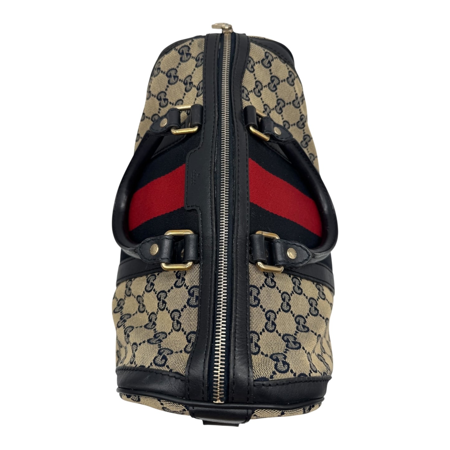 Authentic Gucci Boston GG Canvas Navy Blue